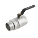 Raftec Кран кульовий з американкою BLACK PN20 ВН 2