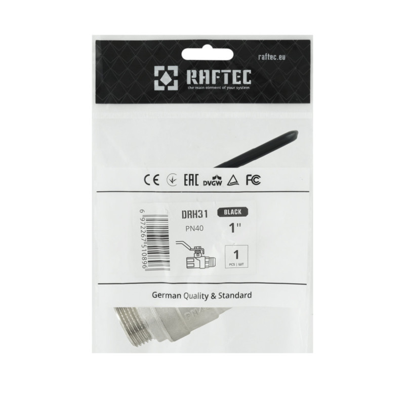 Raftec Кран кульовий BLACK PN40 ЗВ 1