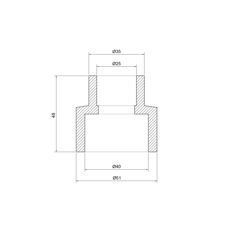 Муфта PPR Thermo Alliance 40х25 SD00029306