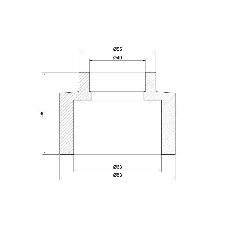 Муфта PPR Thermo Alliance 63х40 SD00029315