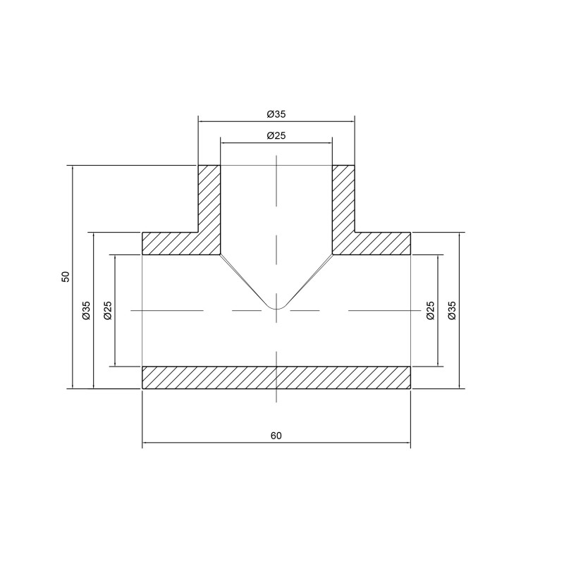 Трійник PPR Thermo Alliance 25 SD00029351