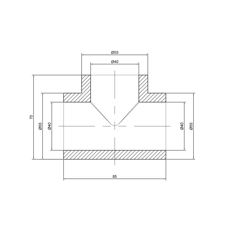 Трійник PPR Thermo Alliance 40 SD00029353