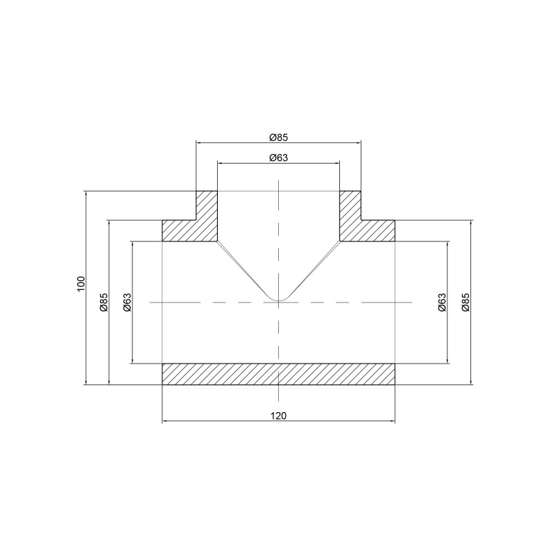 Трійник PPR Thermo Alliance 63 SD00029355