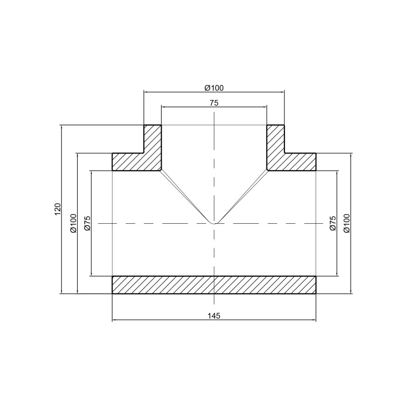 Трійник PPR Thermo Alliance 75 SD00029356