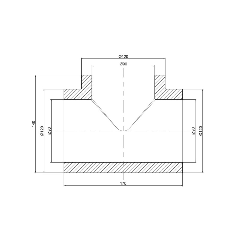 Трійник PPR Thermo Alliance 90 SD00029357