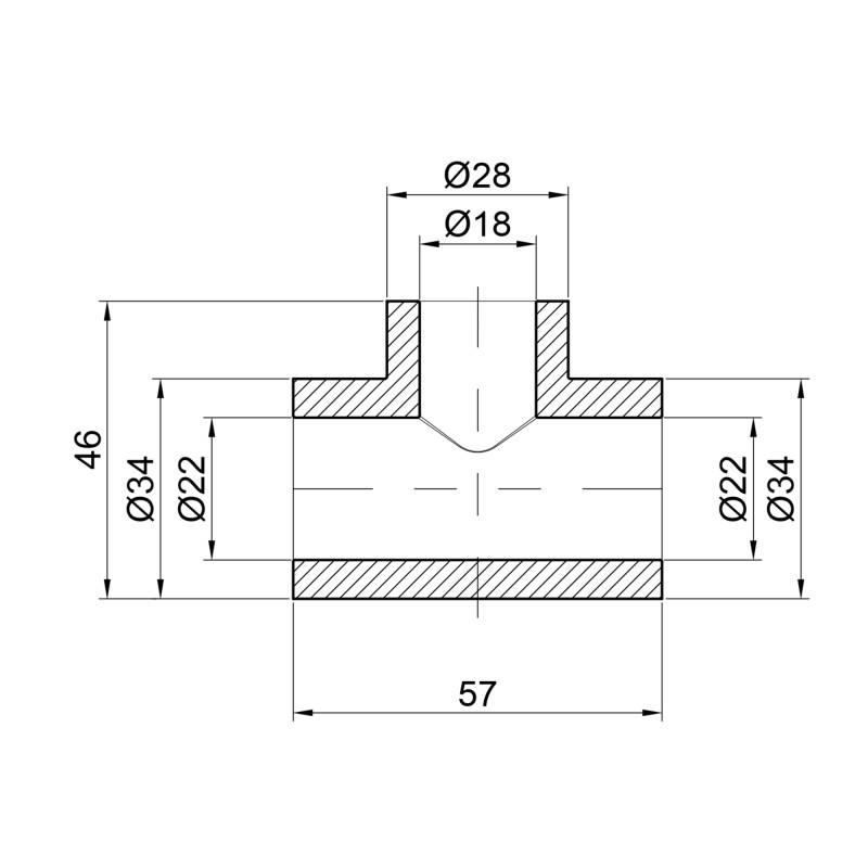 Трійник PPR Thermo Alliance 25х20х25 SD00029359