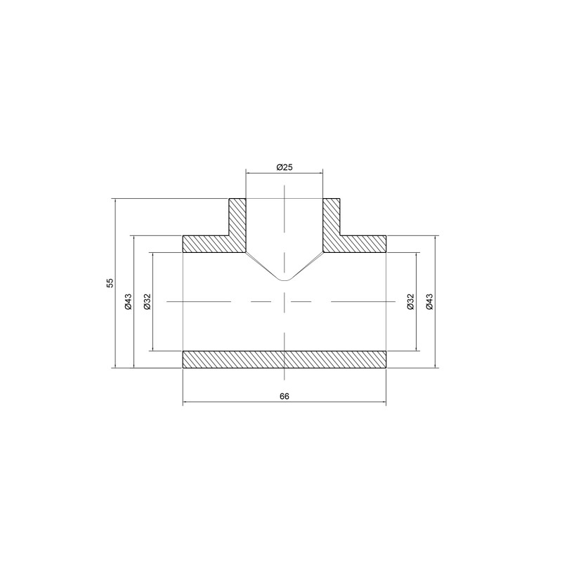 Трійник PPR Thermo Alliance 32х25х32 SD00029361