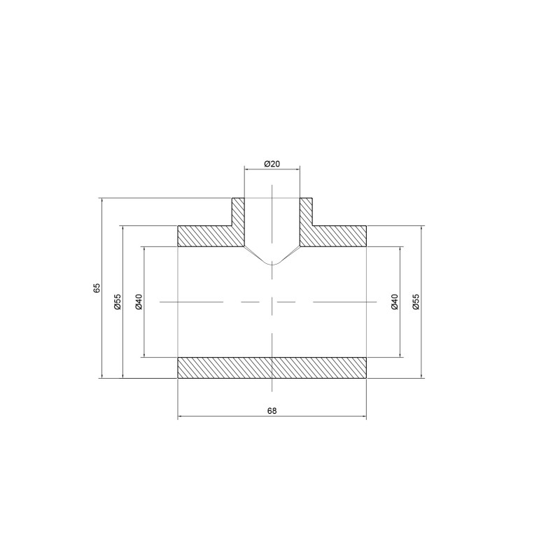 Трійник PPR Thermo Alliance 40х20х40 SD00029362