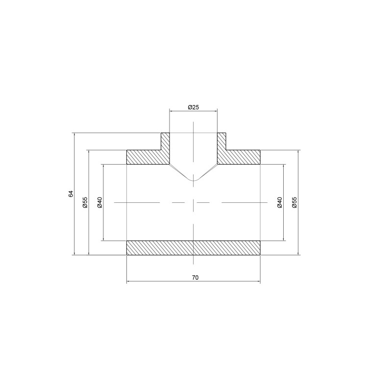 Трійник PPR Thermo Alliance 40х25х40 SD00029363