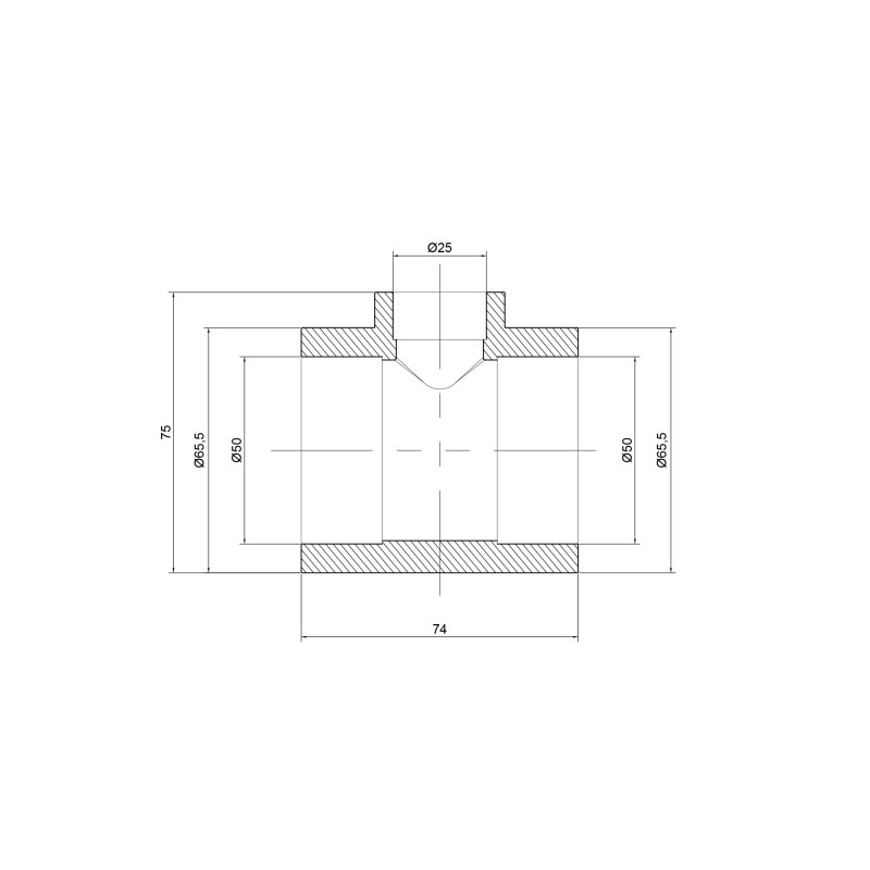 Трійник PPR Thermo Alliance 50х25х50 SD00029366