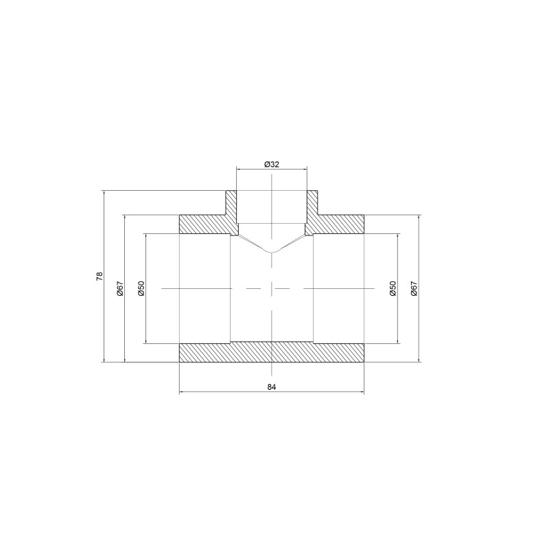 Трійник PPR Thermo Alliance 50х32х50 SD00029367