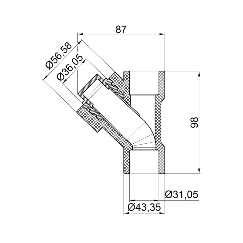 Фільтр з поліпроп. 32 д/поліпроп. труб Thermo Allince SD00051009