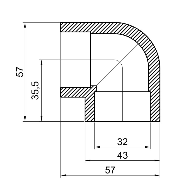 Кутик PPR Thermo Alliance 32, 90° SD00029409