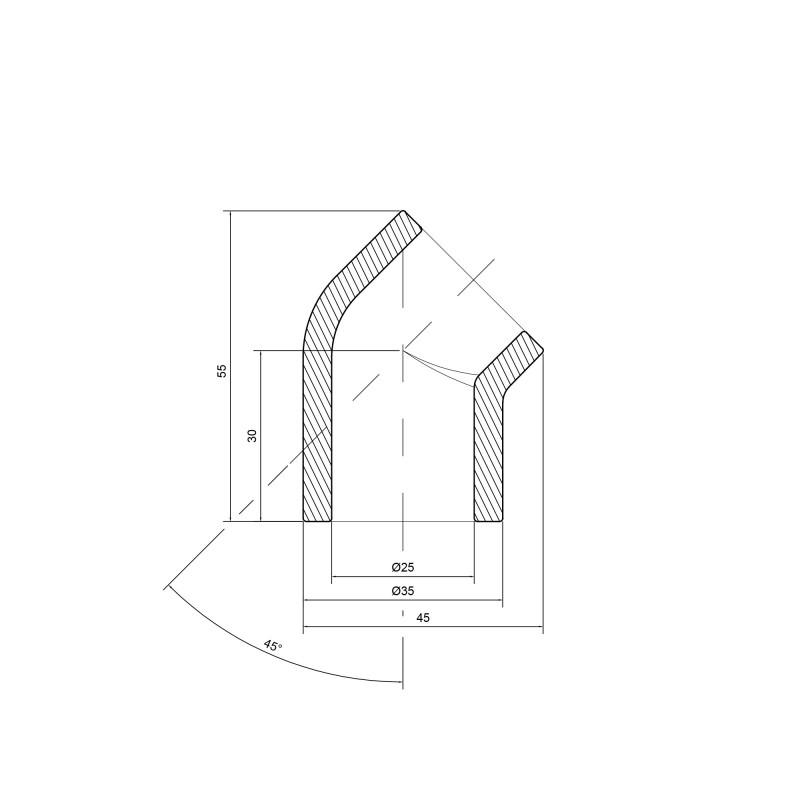 Кутик PPR Thermo Alliance 25, 45° SD00029399