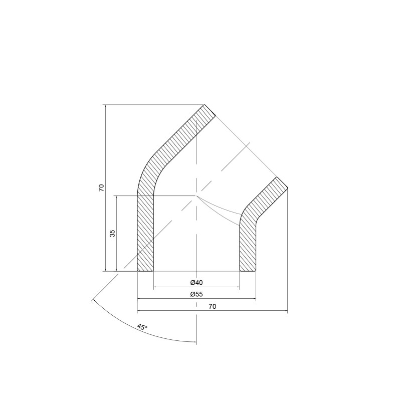 Кутик PPR Thermo Alliance 40, 45° SD00029401