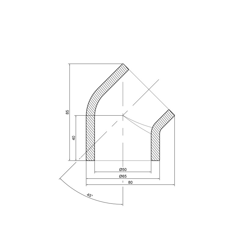 Кутик PPR Thermo Alliance 50, 45° SD00029402