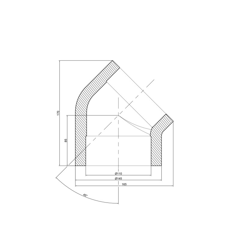 Кутик PPR Thermo Alliance 110, 45° SD00029406