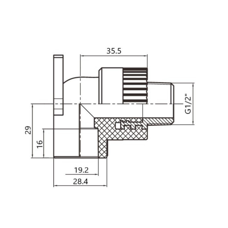 Уголок PPR Thermo Alliance настенный 20х1/2