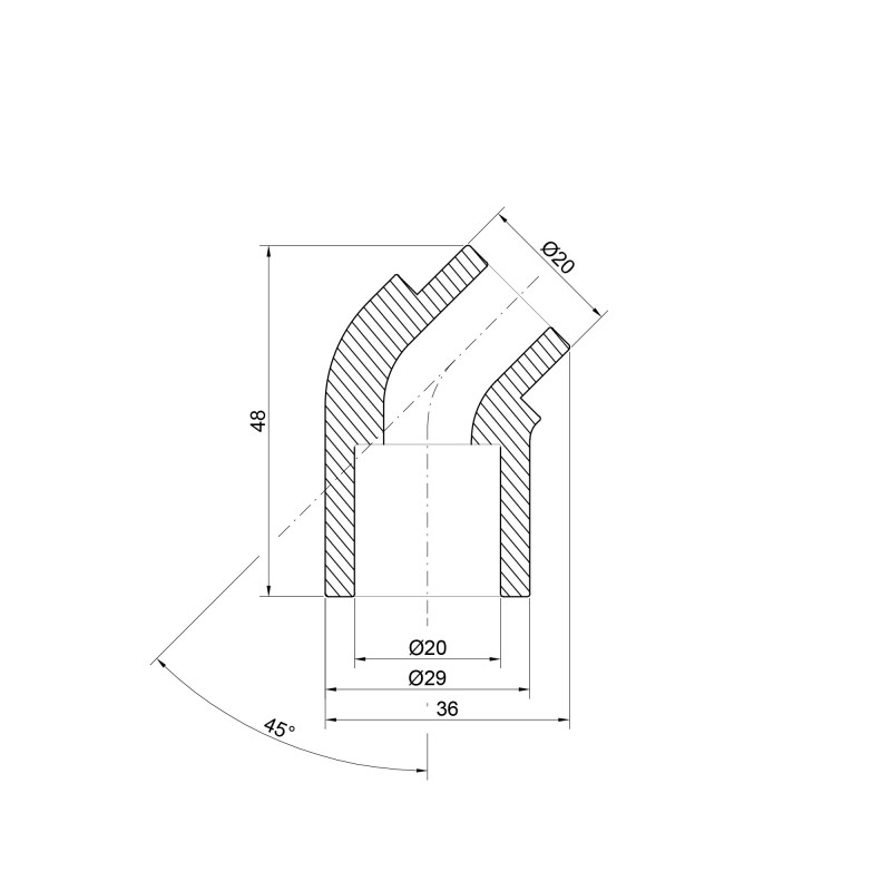 Кутик PPR Thermo Alliance 20, 45° SD00029395