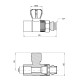 Кран кульовий радіаторний PPR Thermo Alliance 20х1/2
