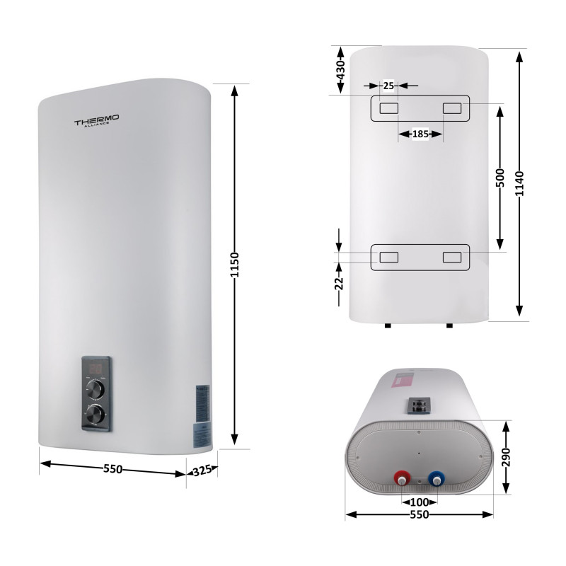 Thermo Alliance Водонагрівач (бойлер) електричний 100 л. DT100V20GPD2 (DT100V20GPD2)