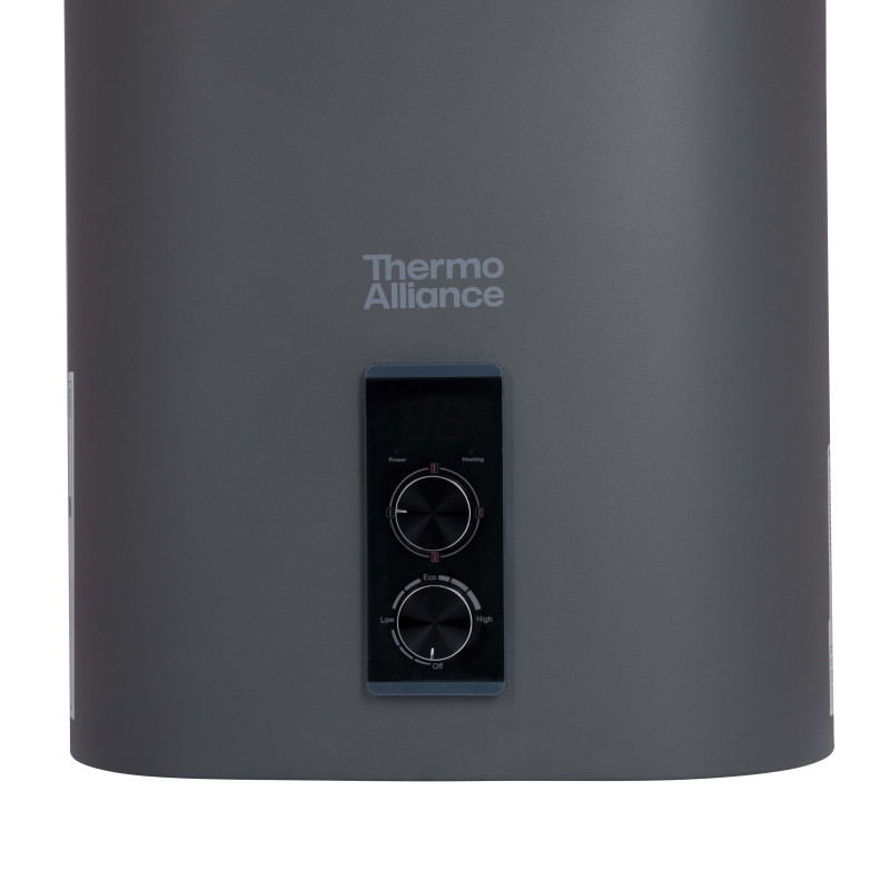 Водонагрівач електричний Thermo Alliance 80 л, Grey, плоский вертикальний, сухий ТЕН 2 кВт (0,8+1,2) DT80V20GPDD2G SD00055142