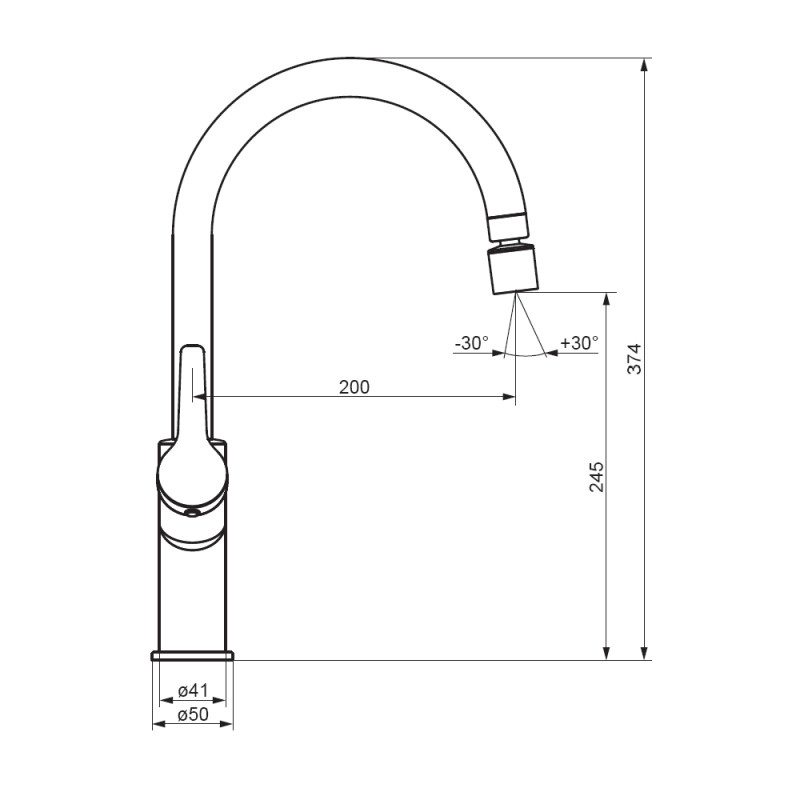 Змішувач для кухні Damixa Eclipse DX310722000