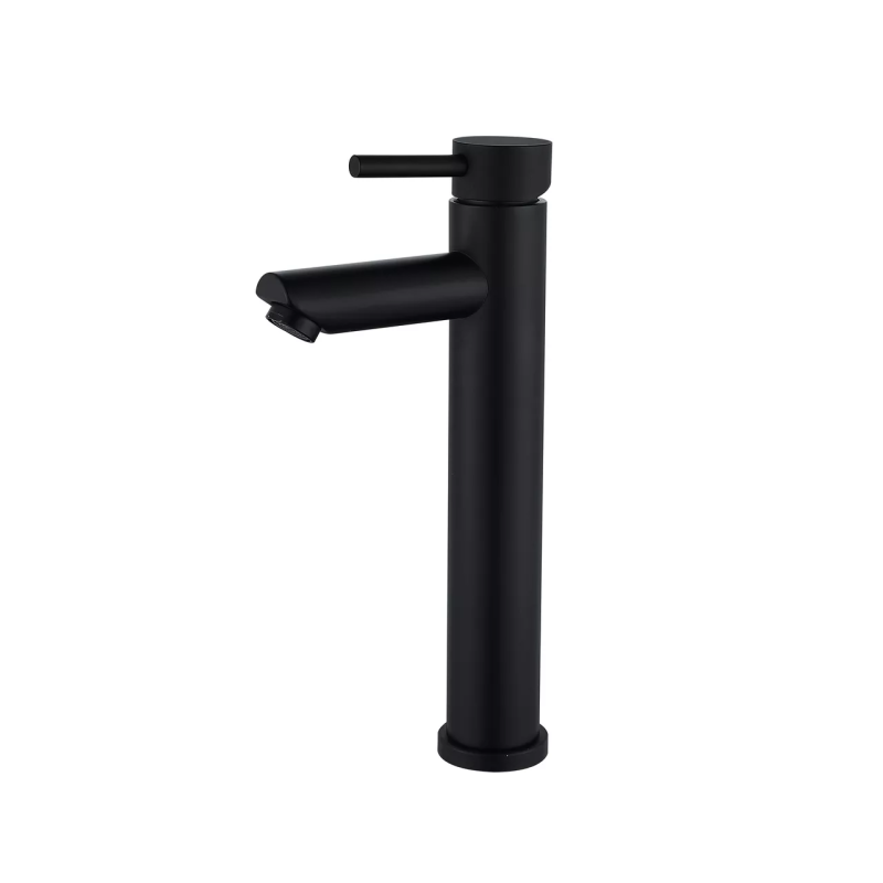 WEZER Змішувач для умивальника EKO11A-01-BLACK високий