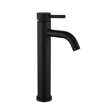 WEZER Змішувач для умивальника EKO11C-01-BLACK високий