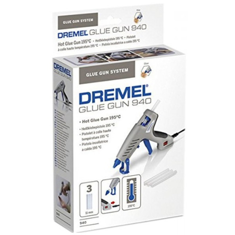 BOSCH Dremel Пістолет клейовий 940 (940-3) (F0130940JC)