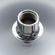 Frap F015-25 лійка стельова кругла 250mm хром-білий (коробка) {20/1}