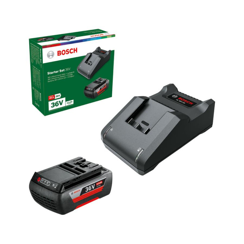BOSCH Набір акумулятора та зарядного пристрою GBA 36V 2.0Ah, ЗП AL 36V-20 (F016800609)