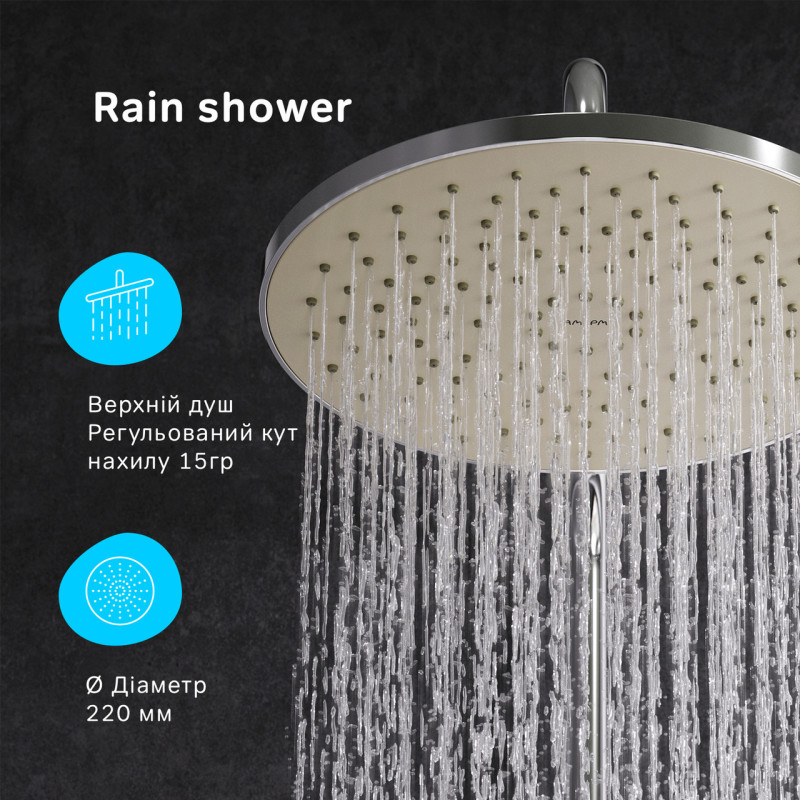 Душова система ShowerSpot без змішувача AM.PM F0790000 Gem