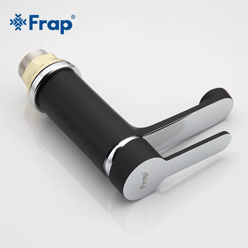Frap Змішувач для умивальника F1042, чорний/хром