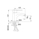 Frap Змішувач для умивальника F1066, хром