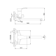 Frap Змішувач для ванни F22001, хром