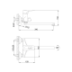 Frap Змішувач для ванни F22004, хром
