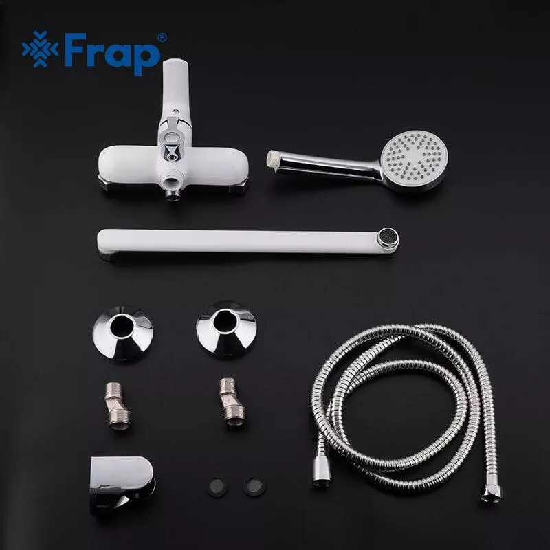 Frap Змішувач для ванни F2231, білий/хром