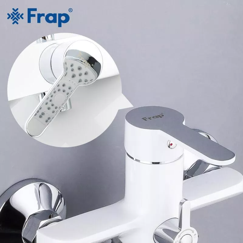 Frap Змішувач для ванни F2241, білий/хром