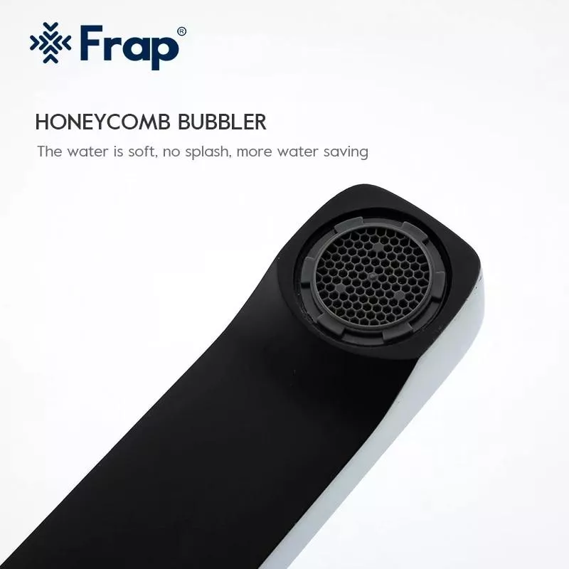 Frap Душова система F2457, поворотний вилив - перемикач на лійку/душ, 3 режими, чорний/хром