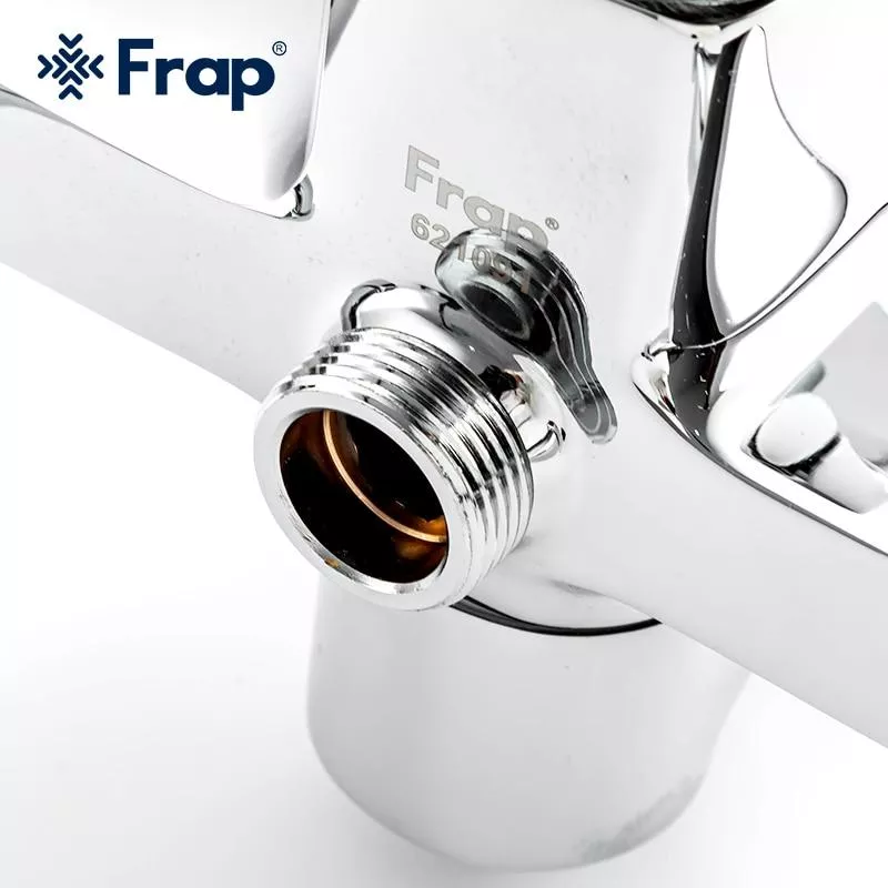 Frap Душова система F2460, поворотний вилив - перемикач на лійку/душ, 1 режим, хром