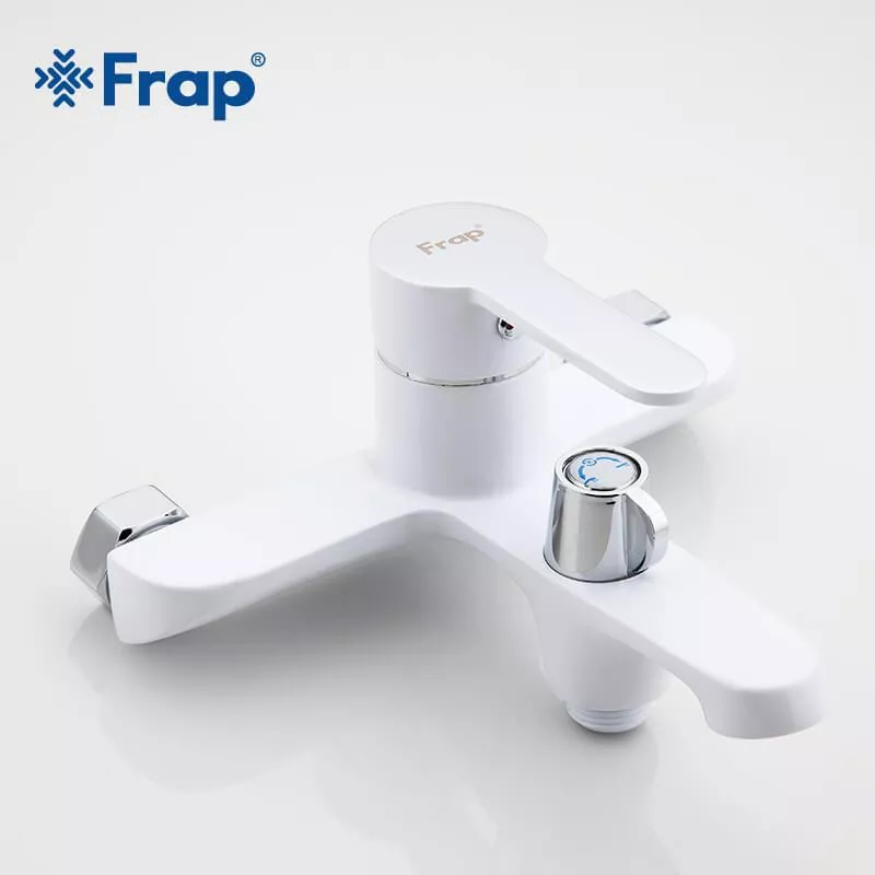 Frap Змішувач для ванни F3241, білий/хром