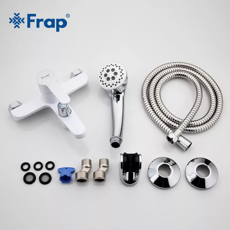 Frap Змішувач для ванни F3241, білий/хром