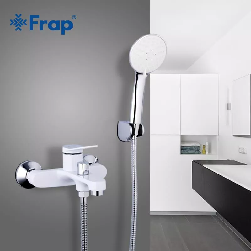 Frap Змішувач для ванни F3245, білий/хром