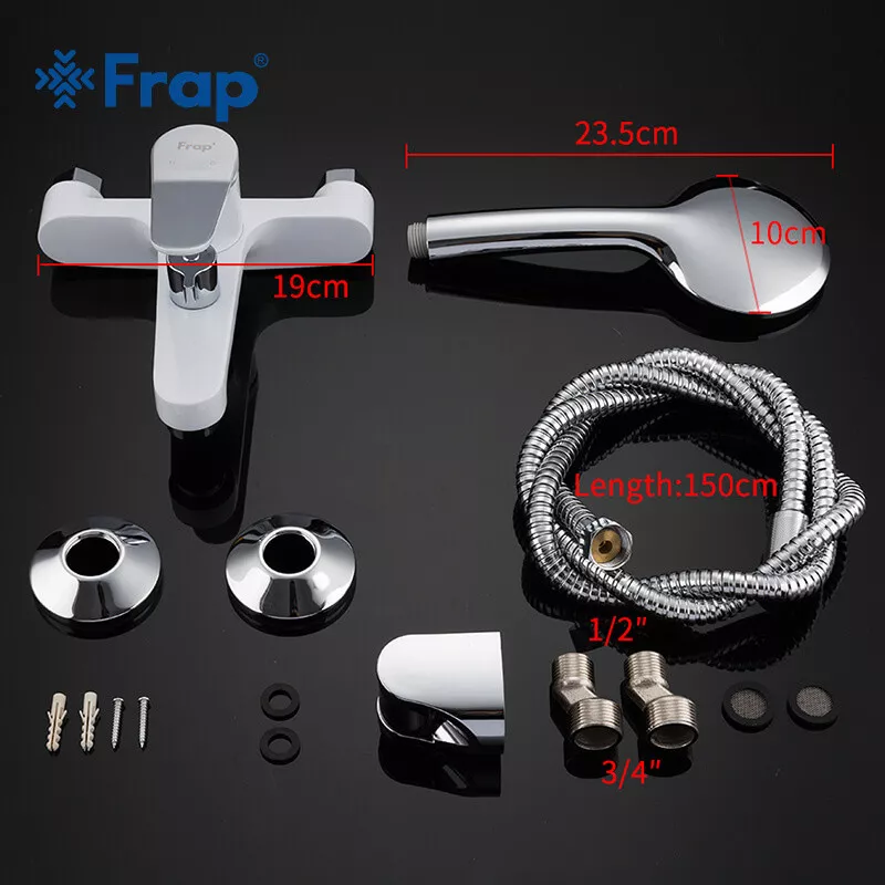 Frap Змішувач для ванни F3245, білий/хром