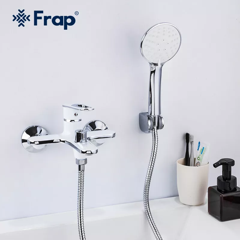 Frap Змішувач для ванни F3249, білий/хром