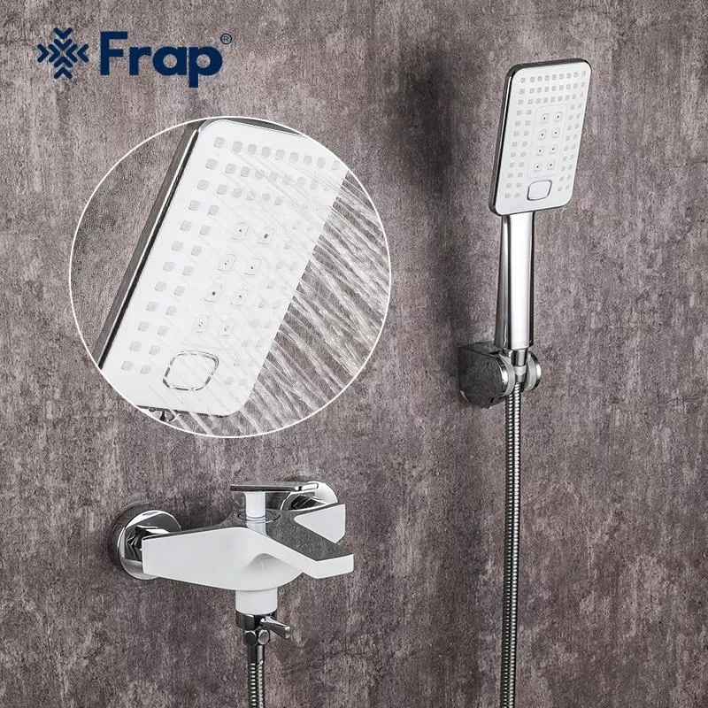 Frap Змішувач для ванни F3258, білий/хром
