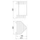 Frap Полиця кутова F335-1, 2-х ярусна, 240х320 мм, хром