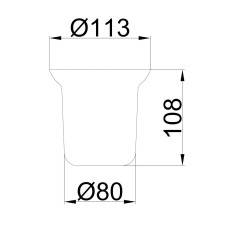 Frap Склянка для йоржика F753, матовий