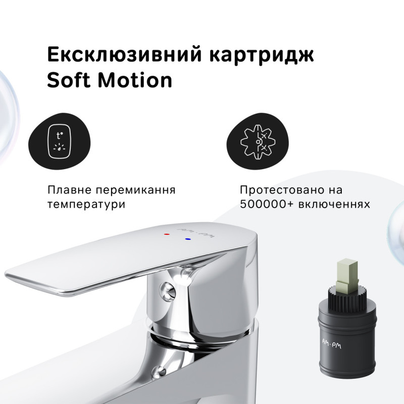 Змішувач для умивальника AM.PM F90E02100 Gem